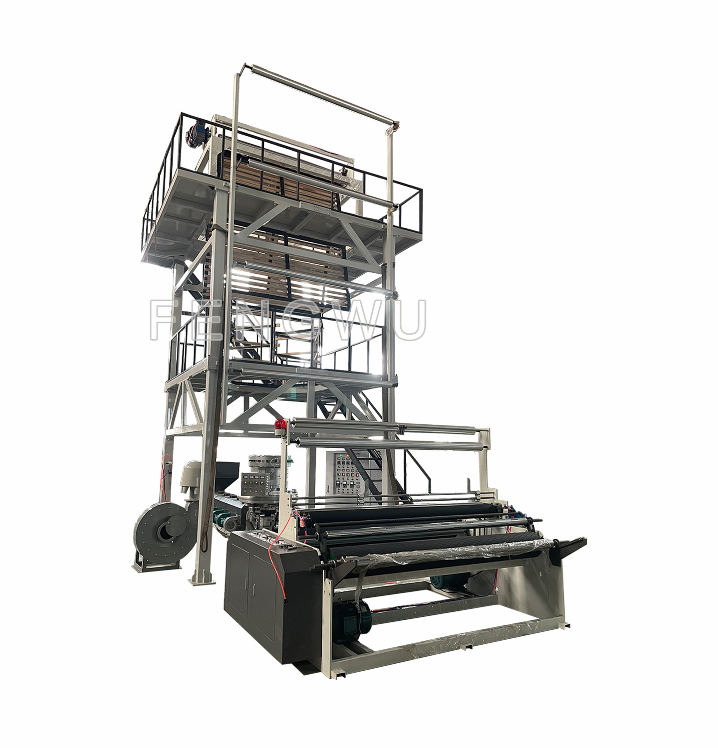 农用薄膜旋转模双收卷吹膜机